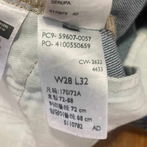 LEVI'S Made & Crafted 512 MIJ Slim Taper Fit Selvedge Men's Jeans NWT - Picture 9 of 10